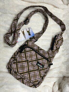 NWT Kavu Seattle Sling Bag in Pink Plaid - Style 918-40